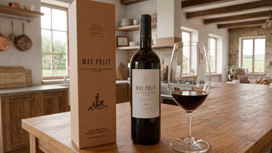 Vi negre ecològic del Celler Mas Pòlit