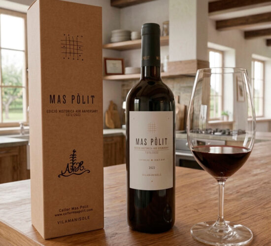 Vi negre ecològic del Celler Mas Pòlit